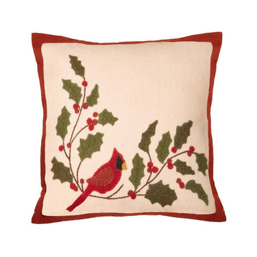 Cardinal Holly Pillow PLRE0333 - The Fox Decor